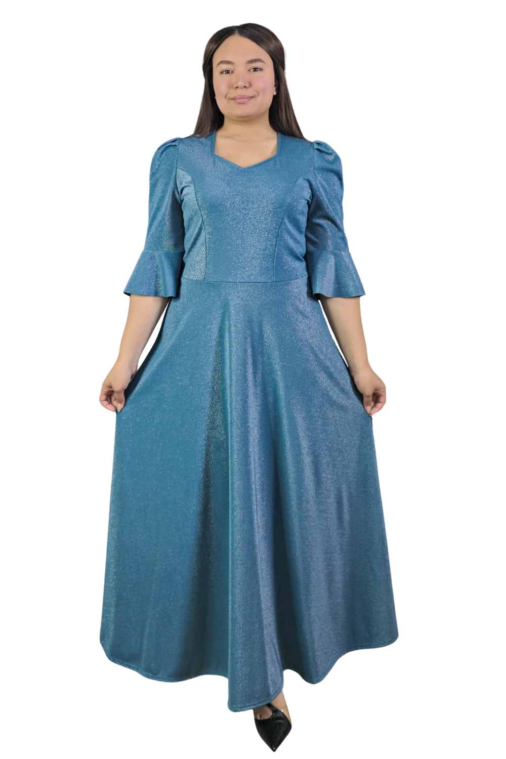 Maxi Vestido Brillos Evelyn