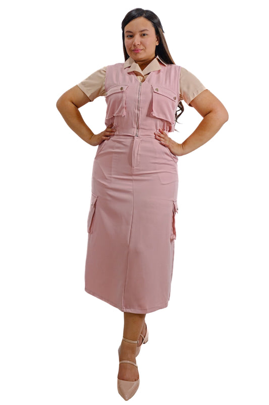 Conjunto Falda - Chaleco Nahia