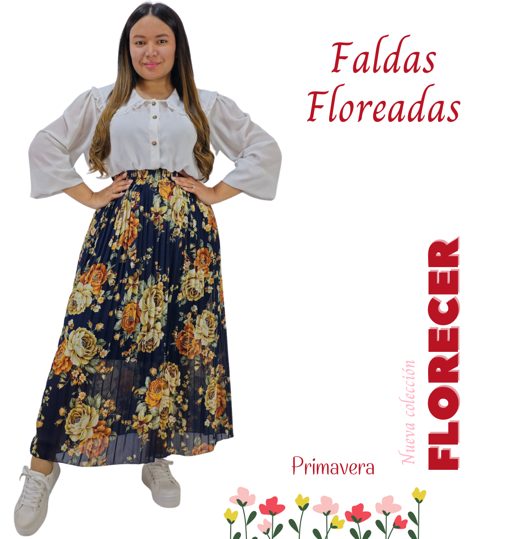 Falda Larga Elegante  CHILO Tienda Online Mejor Precio