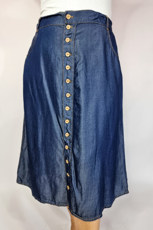 Falda Chambray Blue