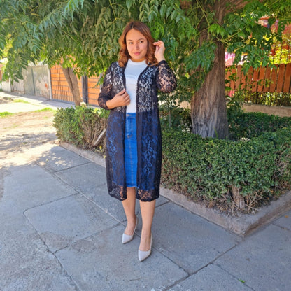 Kimono Largo de Encaje