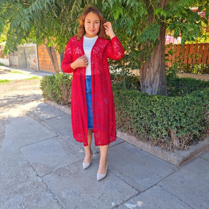 Kimono Largo de Encaje
