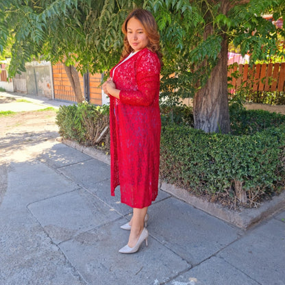 Kimono Largo de Encaje
