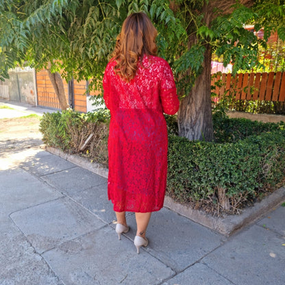 Kimono Largo de Encaje