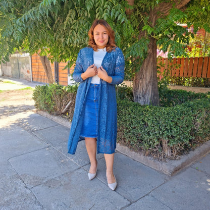Kimono Largo de Encaje
